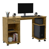 Escrivaninha Patrimar Móveis Mesa De Computador Million Mdp De 1250mm X 760mm X 450mm Nature
