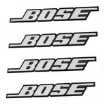 Set 4 Unid Emblema Logo Bose Adhesivo Para Auto O Parlantes