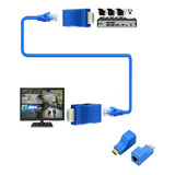 Extensor Conversor Hdmi 4k Rede Rj45 Monitor Tv Notebook Dvd