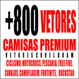 Pacote Sublimação Premium - +800 Vetores Camisas Cdr