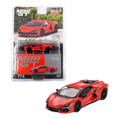 Auto a Escala 1:64 Lamborghini Revuelto Mini GT Rojo Colección | Meses sin interés