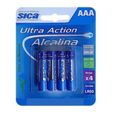 Pila Aaa- Pack X 4 Unidades Sica- Alcalina-