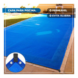 Capa Proteção Permeável Folhas Piscina Fibra 8,5x4,5