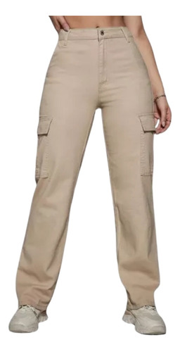 Pantalon De Cargo  Holgado De Mujer Pack 2piezas