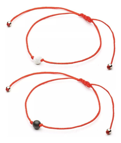 Pulsera Hombre Mujer Pulsera De La Distancia Yin Yang Pulseras Parejas Pulseras Amistad Pulsera Roja Suerte Hilo Rojo 