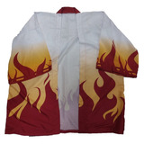 Capa Cosplay Kimono Demon Slayer Kyojuro Rengoku Adulto