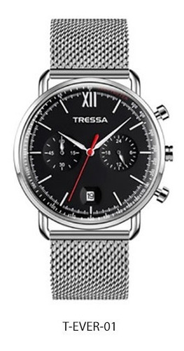 Reloj Tressa Ever Hombre Analógico Wr Fecha Malla Tejida