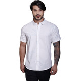 Blusa Floral Manga Curta Masculina Slim Praia