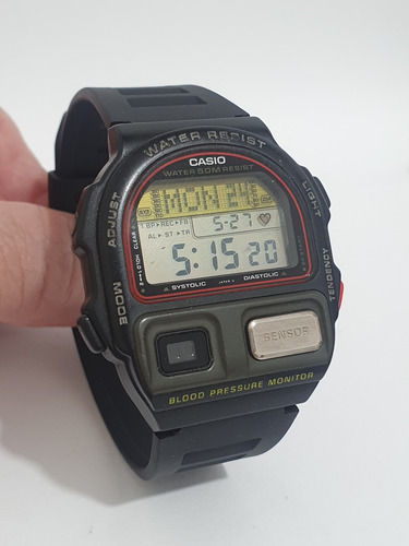 Relógio Casio Bp-100 Japan Antigo Do Vovo Todo Original Lind