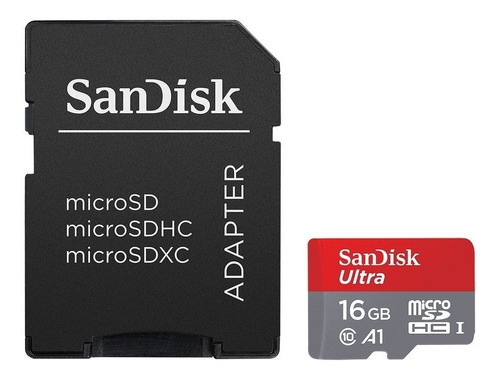 Sandisk Ultra, Tarjeta Micro Sdhc 16gb Uhs-i C10, A1, 98mb/s