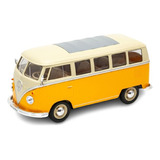 1963 Volkswagen T1 Bus Combi Welly Escala 1:24 Diecast 