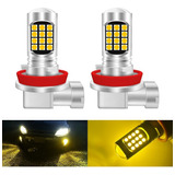 Kit De Faros Antiniebla Led H11 6000k Bicolor Amarillo