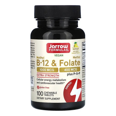 Vitamina B12 Methyl + Metilfolato P5p 100 Masticables Limón Limón | MercadoLibre