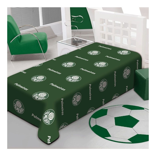 Manta Jolitex Ternille Licenciados Soft Com Design Palmeiras De 2m X 1.5m