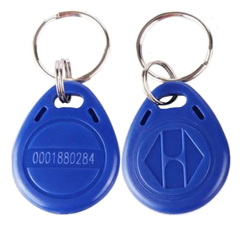 10 X Tag Rfid Azul 125 Khz