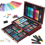 Set De Arte Profesional, Colores Lápices Kit Dibujo 125 Pzas