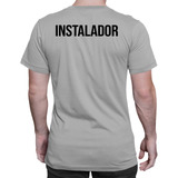 Camiseta Camisa Instalador Instalação Uniforme Poliéster