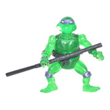 Figura Juguete Tortugas Ninja Donatello Translucida Con Luz