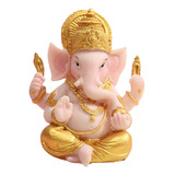 Raro Señor De Resina Ganesha Figurita India Elefante Dios