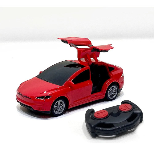 Carro De Control Remoto Tesla Recargable Escala 1:24