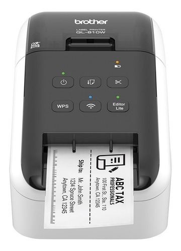 Brother Ql-810w Impresora Para Etiquetas Wifi Profesional Color Negro Y Blanco