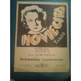 Antigua Partitura Tango Noviecita Luis Bates Lombardo