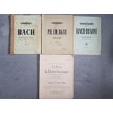 Antiguas Partituras De Bach. Lote De 4. 51679.