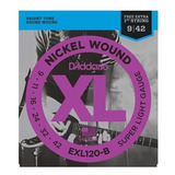 Exl120-b Pl009 Daddario Encordoamento Guitarra 009 42 Cordas