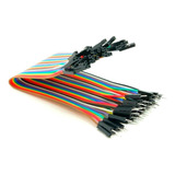 Pack 40 Cables Protoboard Macho Hembra Arduino Dupont 20 Cm