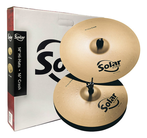 Kit Pratos Sabian Sol5001p 14 16  Solar Set