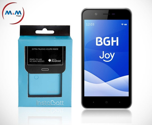 Celular Bgh Joy 303 4g Gris + Cargador Portatil En Mym Hogar