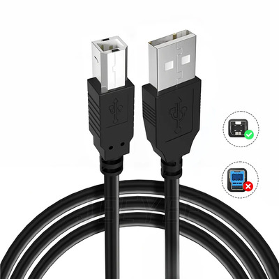 Cable Usb Impresora Cable De Impresora Usb 2.0 A-b Macho Para Hp Epson Canon Universal 1.5 Metro 480mbps Color Negro Jeeyee | MercadoLibre