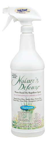 Nature's Defense Aerosol Repelente De Moscas A Base De Agua,