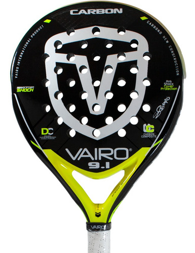 Paleta Padel Paddle Vairo 9.1 Carbon + Regalos