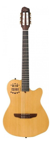 Guitarra Electroacústica Godin Multiac Acs-sa Slim Para Diestros Natural Richlite Semi Gloss