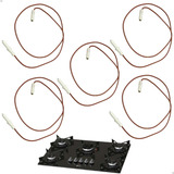 5 Eletrodos Cooktop Fischer 5 Bocas Fit Line 26343 Original