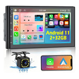 2+32g 7 Pulgadas Doble Din Android Coche Estéreo Con Carplay