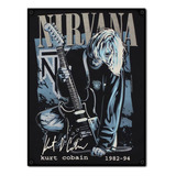 #1305 - Cuadro Decorativo Vintage - Nirvana Kurt Cobain Rock