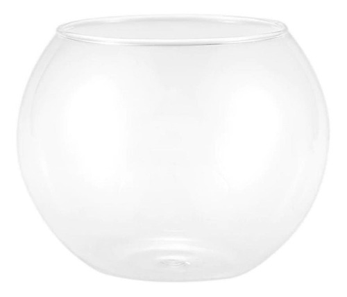 Vaso Aquário Redondo De Vidro 800ml Decoração Flores