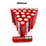 Kit 12 Baterias 18650 3.7v 6800mah Recarregável Lanterna Led