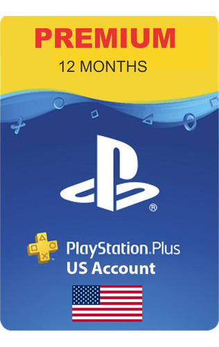 Cartão Psn Plus Premium 12 Meses Assinatura Americana