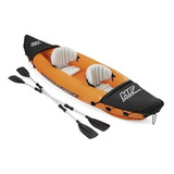 Kayak Inflable 2p 2 Remos Aluminio