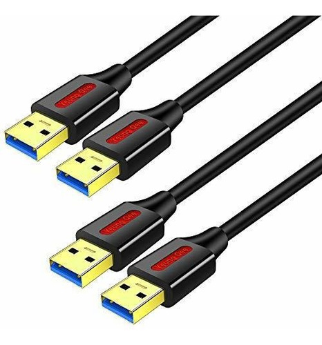 2 Paquete Usb 3 0 A A Un Cable Macho 1 5 Pies Usb Al Ca...