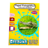 Papel Fotográfico Adhesivo Brillante 135g X 20 Hojas Blanco