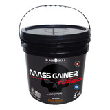 Hipercalórico Mass Gainer Turbo Balde Colecionável 4kg Black Sabor Morango