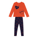 Conjunto Kyly Inf Juvenil Feminino Invern Blusa Legg 10 A 16