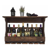 Cava Organizador Pared Vino Madera45x60x10 Cm