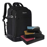 Mochila Impermeable Negro Para Laptop Hasta 17 Pulgadas