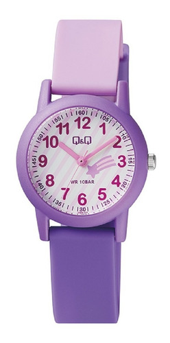 Reloj Infantil Para Niña Q & Q Análogo Multicolor Vs49j004y