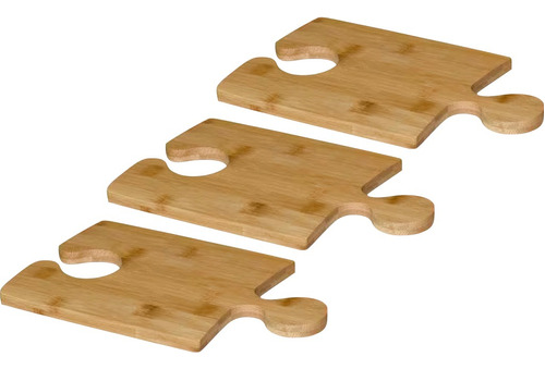 3 Pack Tabla Para Cortar Picar De Bambú 27 X 16.5cm